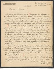k.k. naturhistorisches Hofmuseum, Intendanzakten 1885-1896 (Hauer), Aktenzahl Z.289/1888, Seite 1